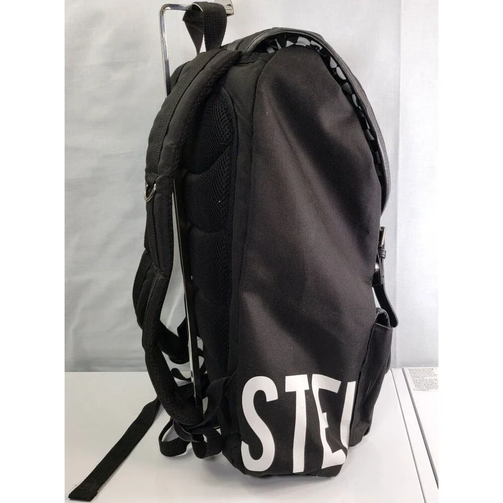 STEVE MADDEN Classic Utility LOGO Backpack/ Laptop Bag Black And White